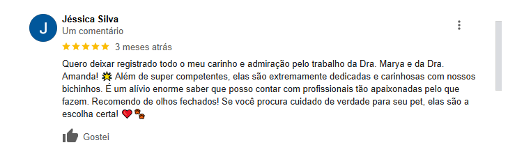 Avaliação de Cliente